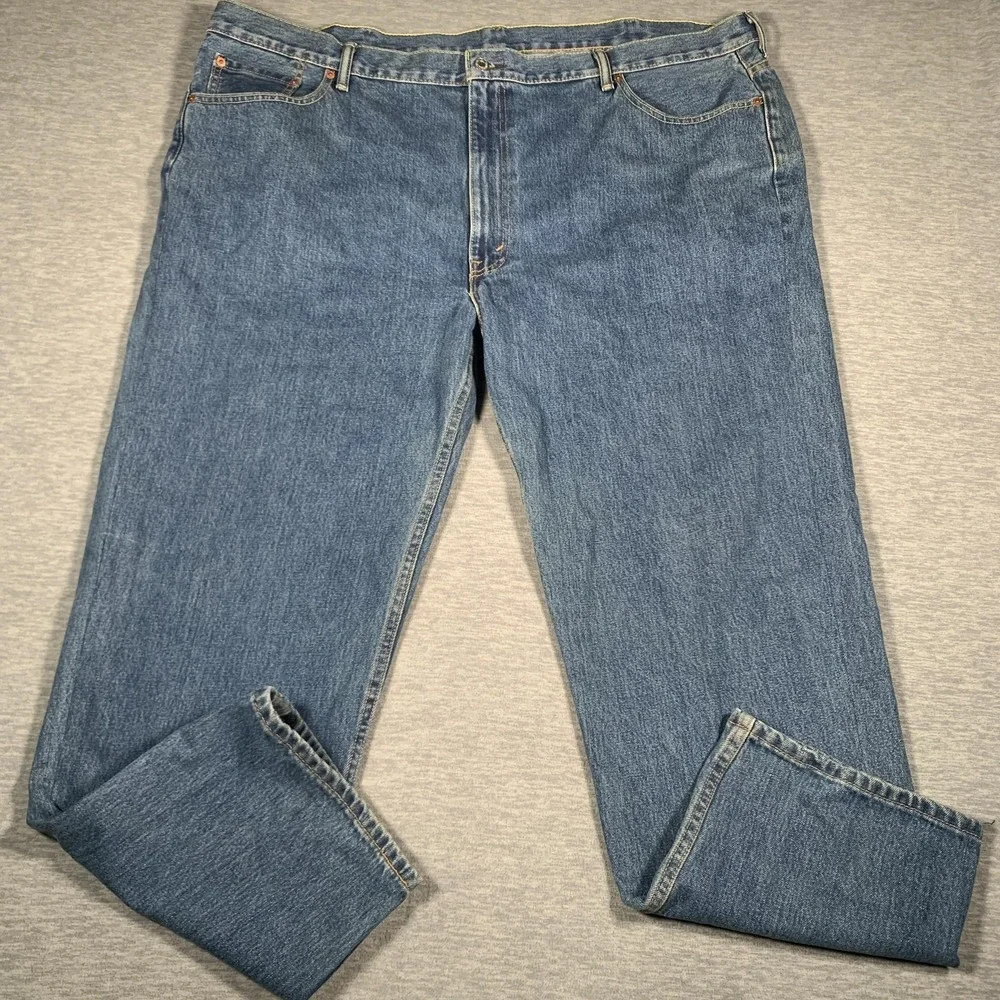 Levis 550‎ Jeans Mens 50x32 Blue Denim Relaxed Tapered Leg Comfort Fit Pants